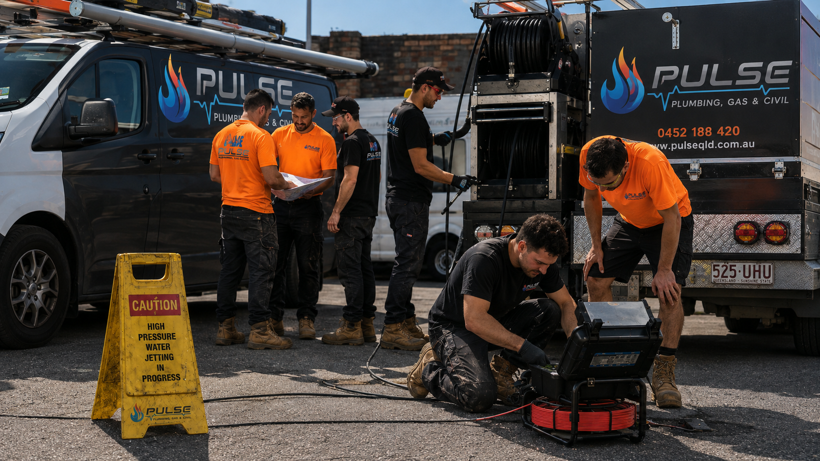 The Pulse Plumbing, Gas & Civil team — South-East Queensland
